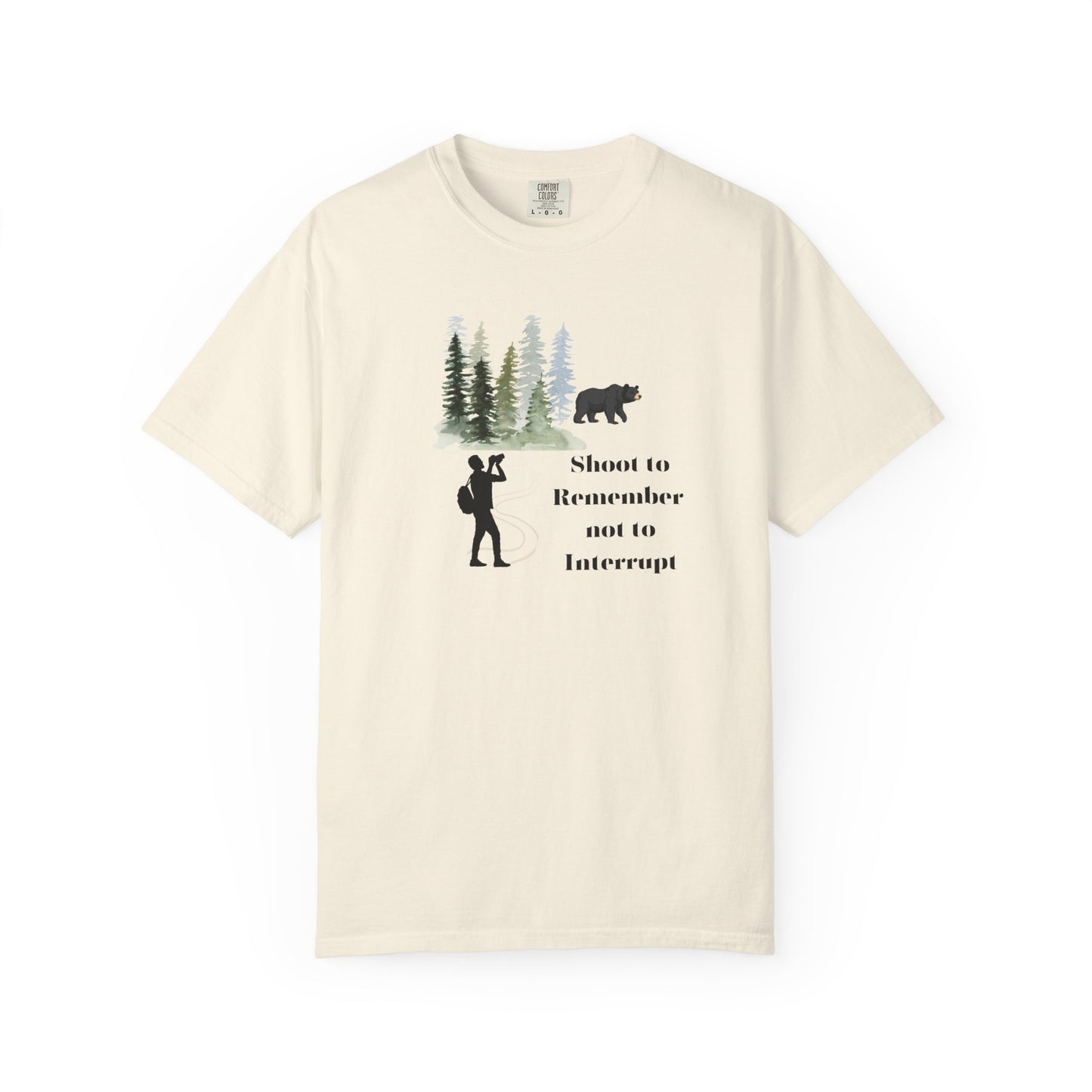 Shoot to Remember Bear Unisex T-shirt Camera Pun