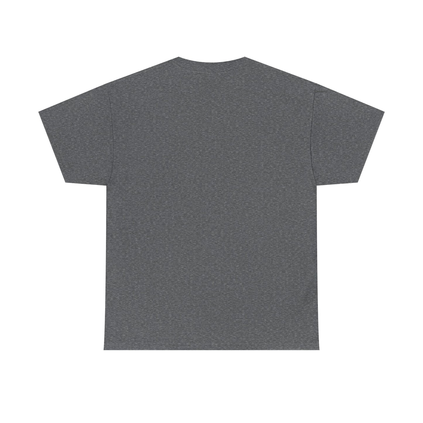 Plain back of gray t-shirt on a white background