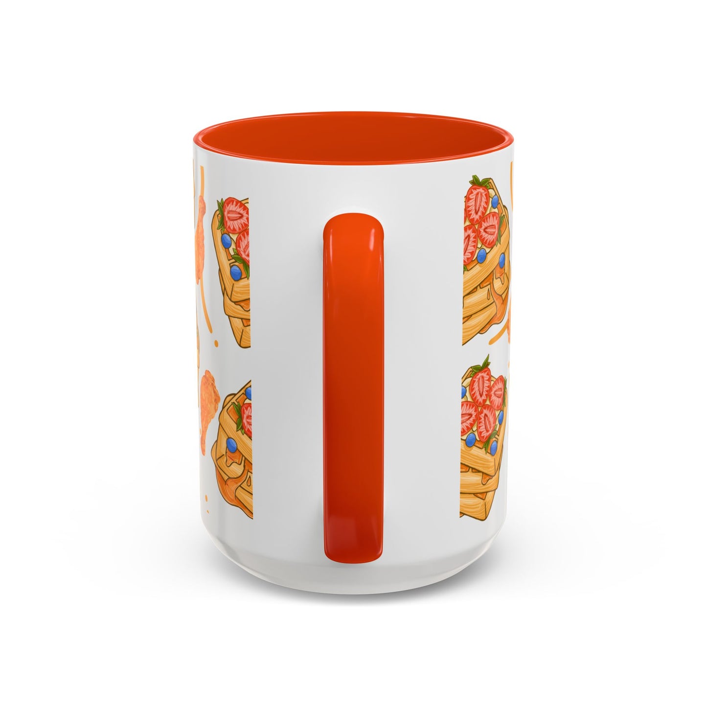 Coffee Mug- Colorful Chicken and Waffles Design Autumn Colors