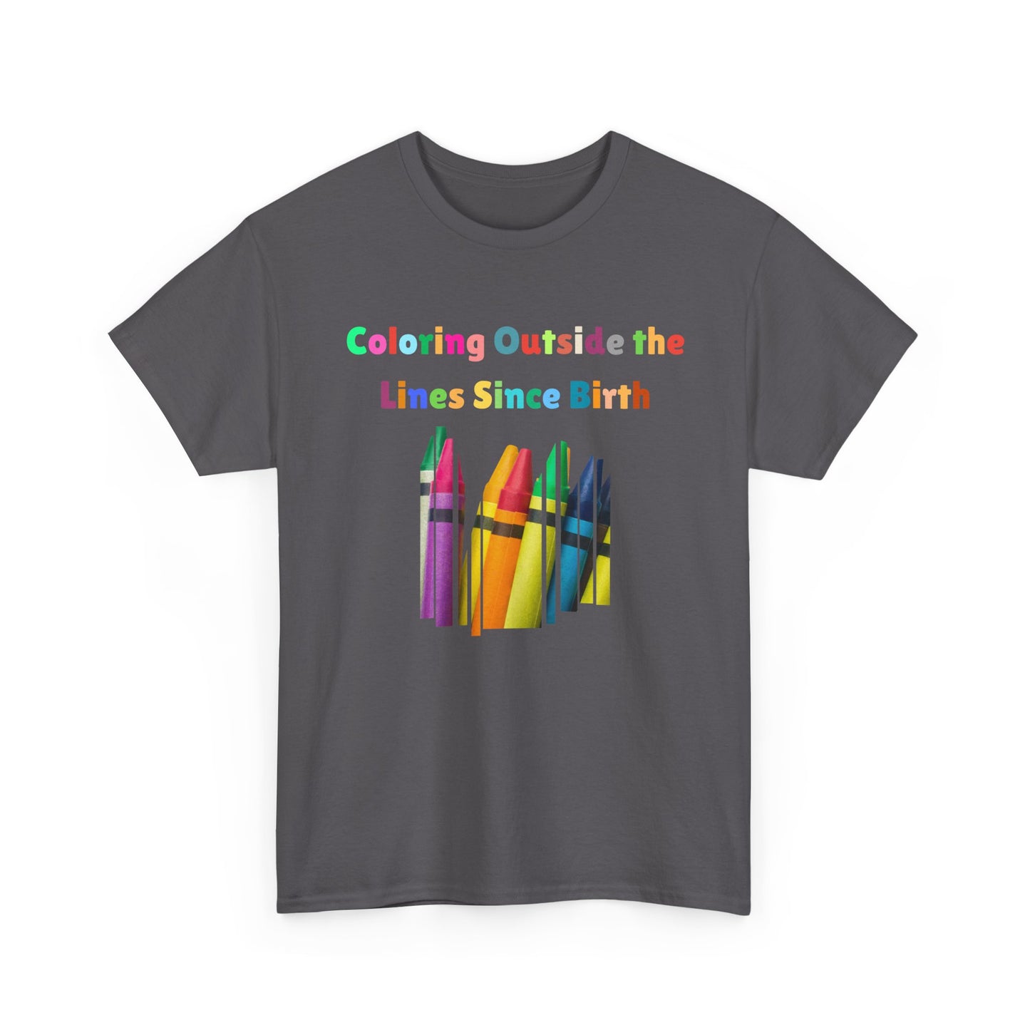 Coloring Outside the Lines Unisex Tee - Fun, Creative Bold Colors Art Lovers