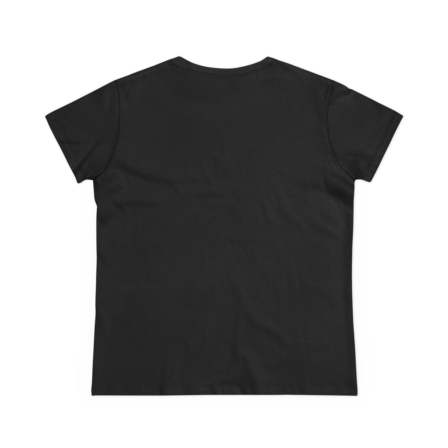 Black t-shirt back on a white background