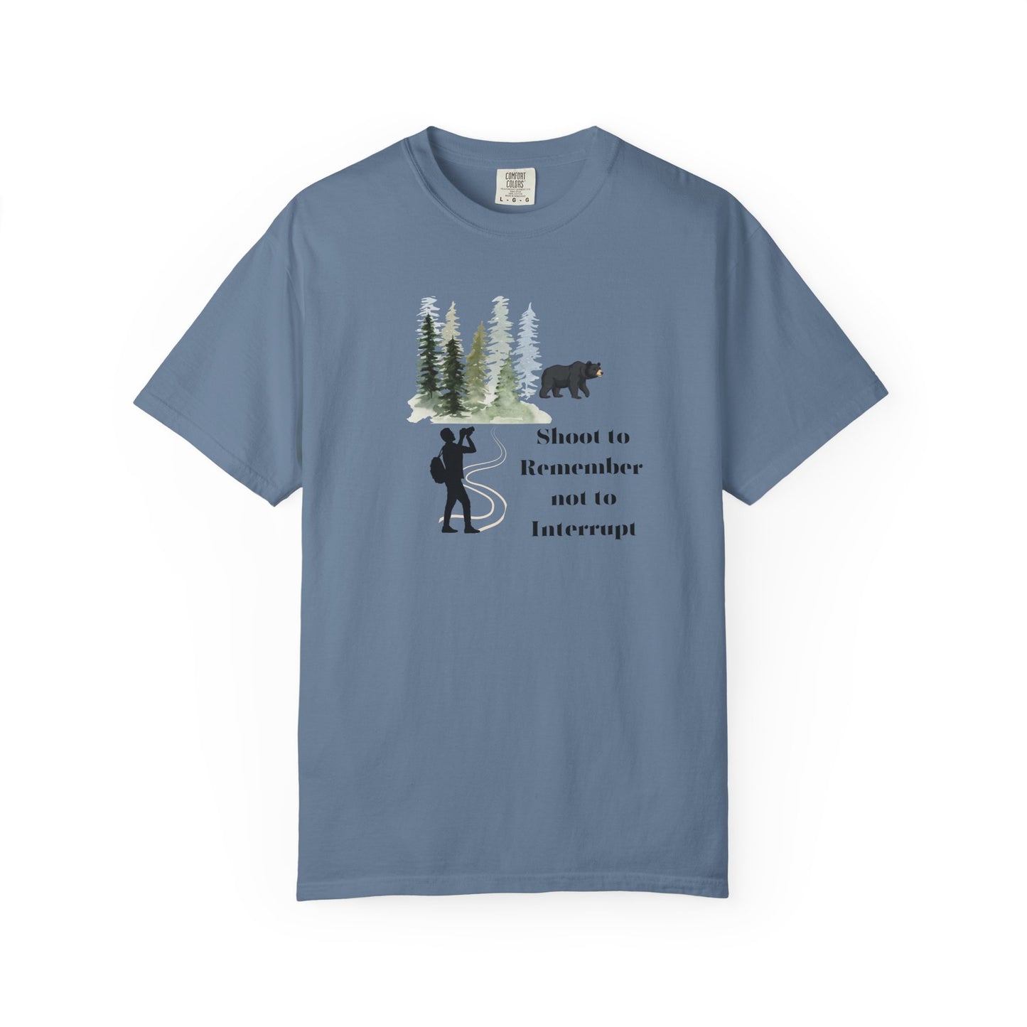 Shoot to Remember Bear Unisex T-shirt Camera Pun