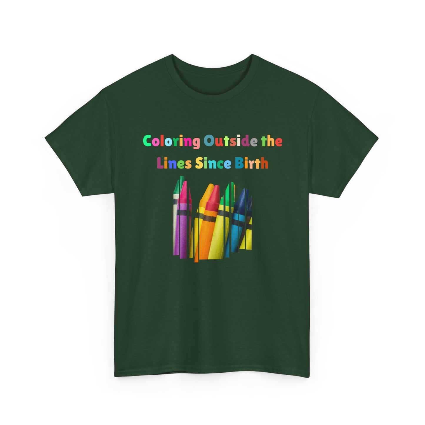 Coloring Outside the Lines Unisex Tee - Fun, Creative Bold Colors Art Lovers