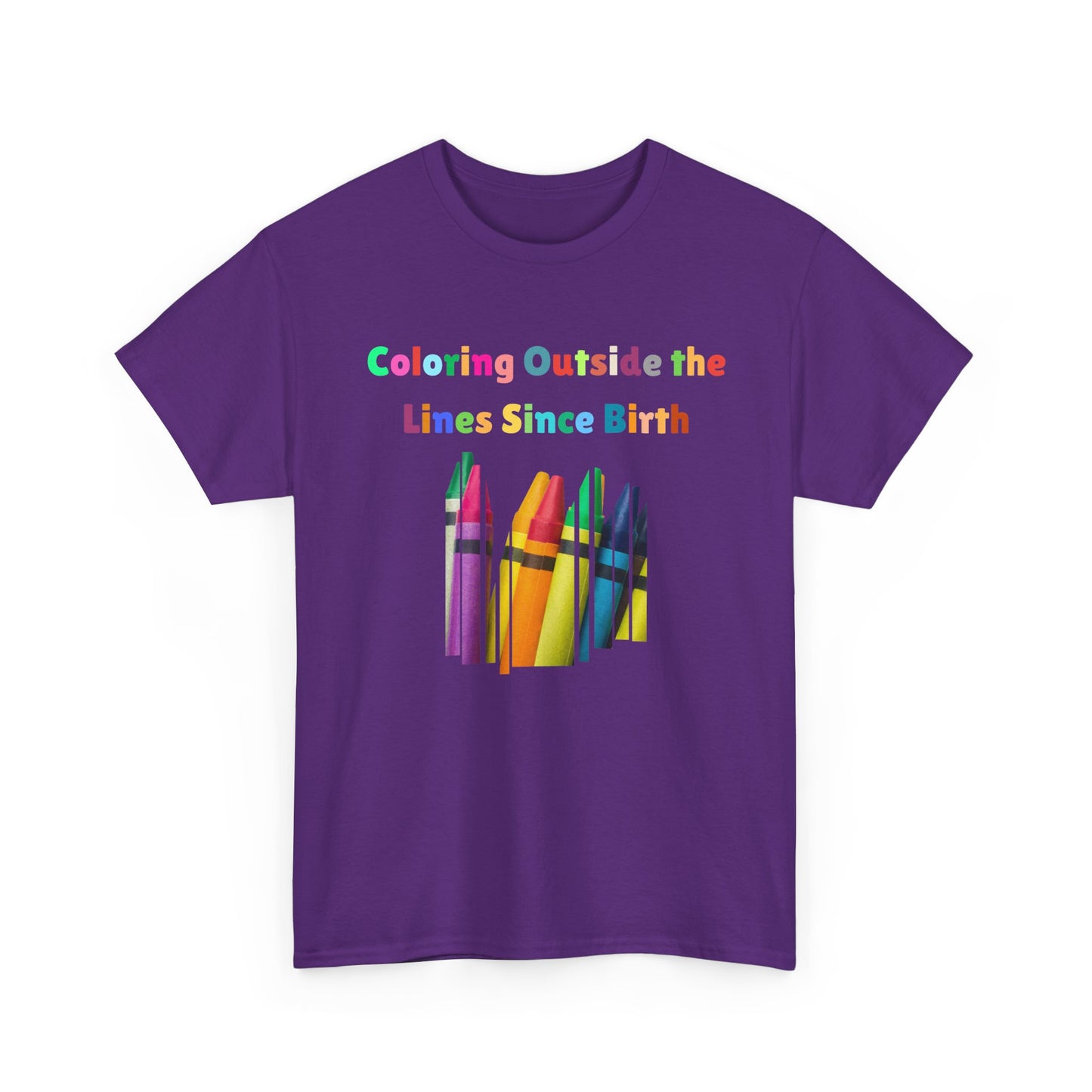 Coloring Outside the Lines Unisex Tee - Fun, Creative Bold Colors Art Lovers