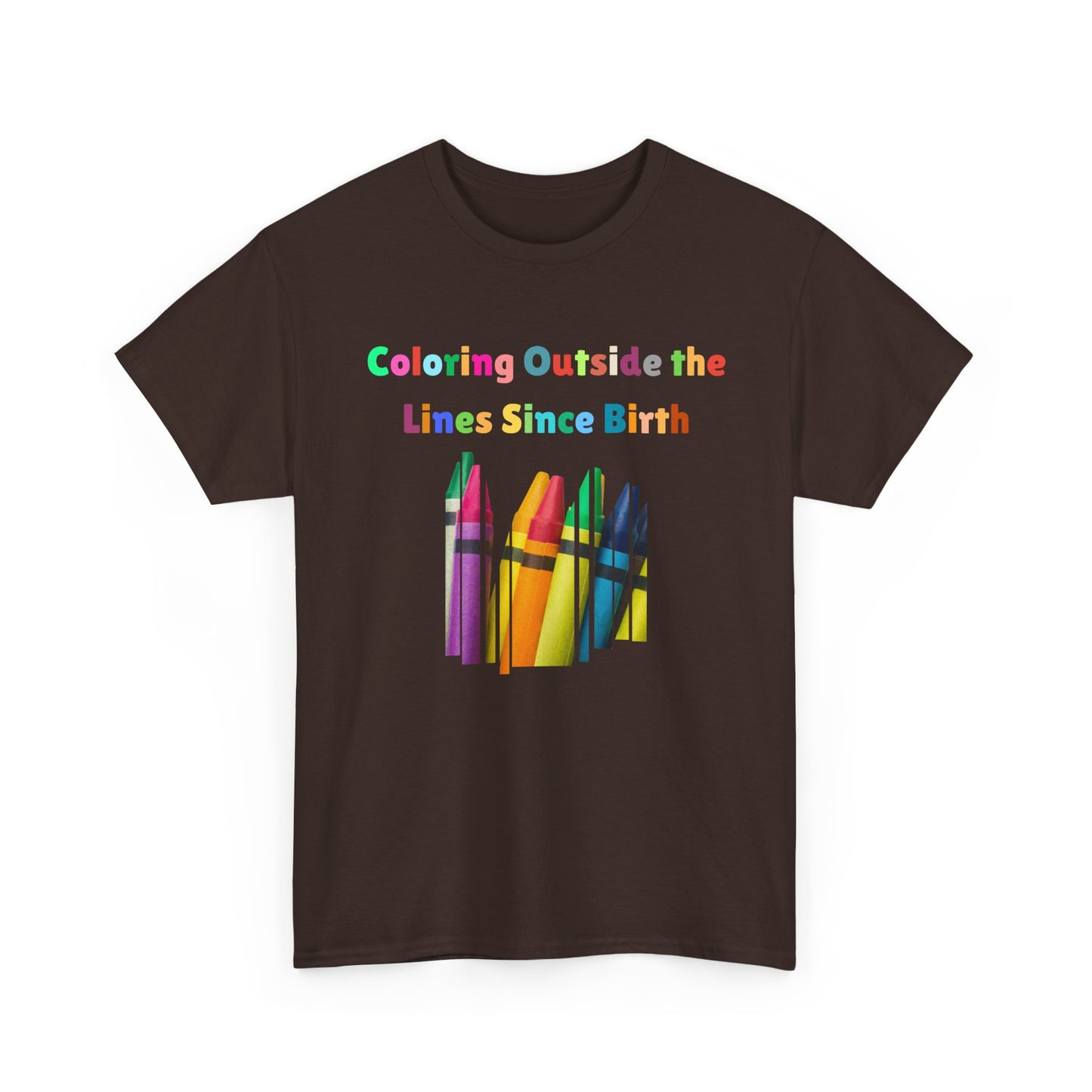 Coloring Outside the Lines Unisex Tee - Fun, Creative Bold Colors Art Lovers