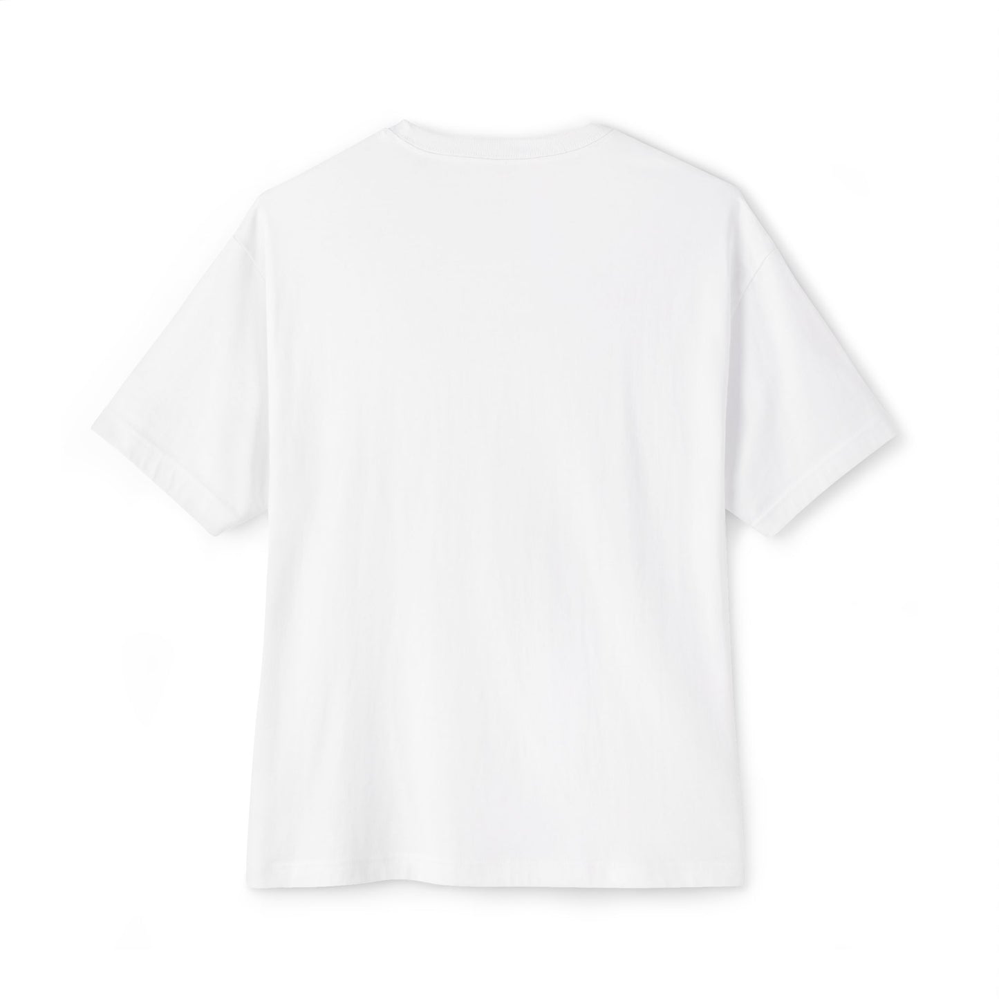 Plain back of a white t-shirt on a white background