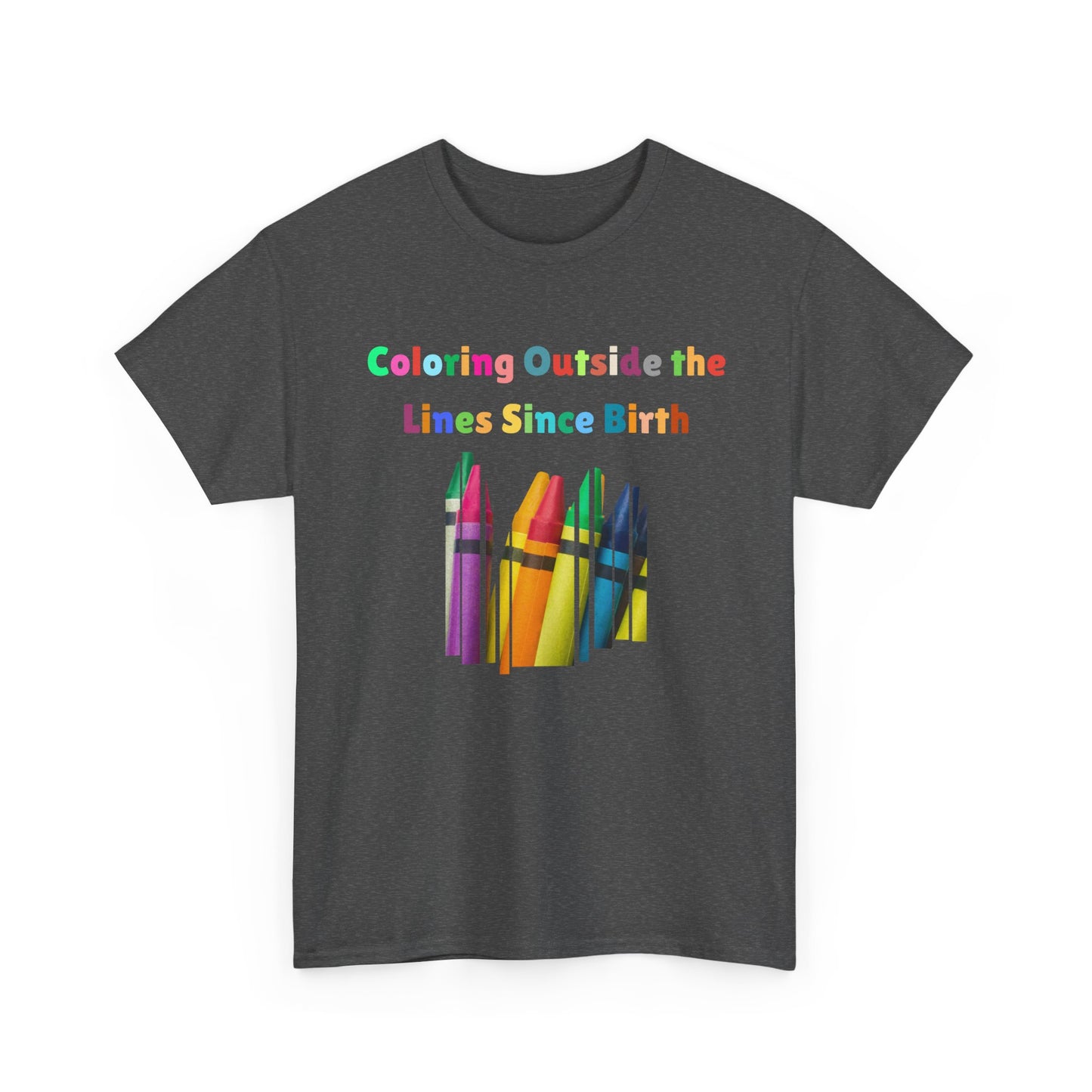 Coloring Outside the Lines Unisex Tee - Fun, Creative Bold Colors Art Lovers