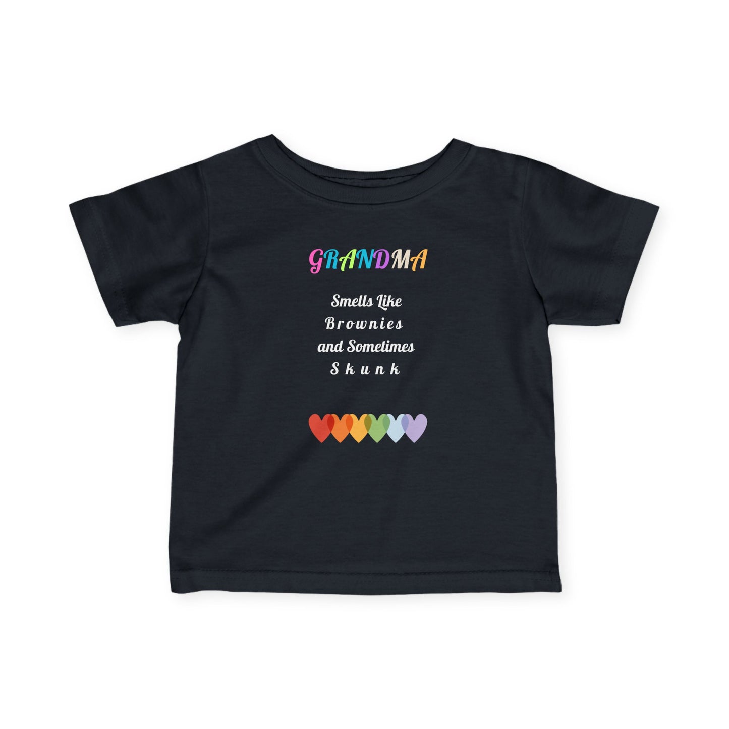 Smells like Brownies and Skunk Grandma Tee for Infants