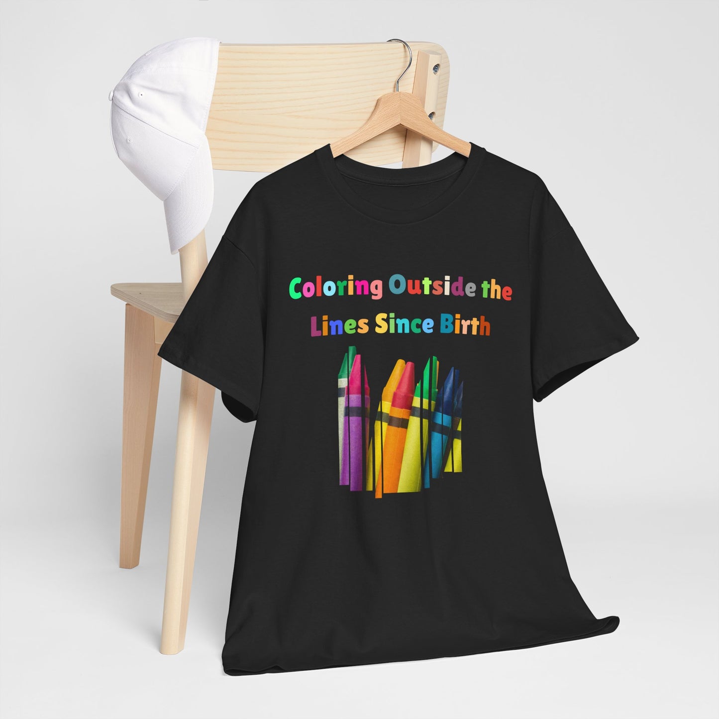 Coloring Outside the Lines Unisex Tee - Fun, Creative Bold Colors Art Lovers
