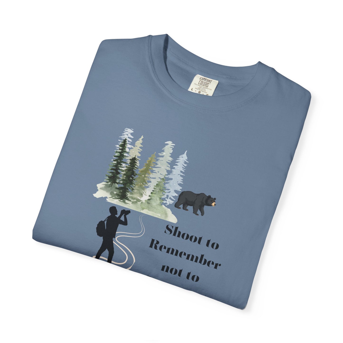 Shoot to Remember Bear Unisex T-shirt Camera Pun
