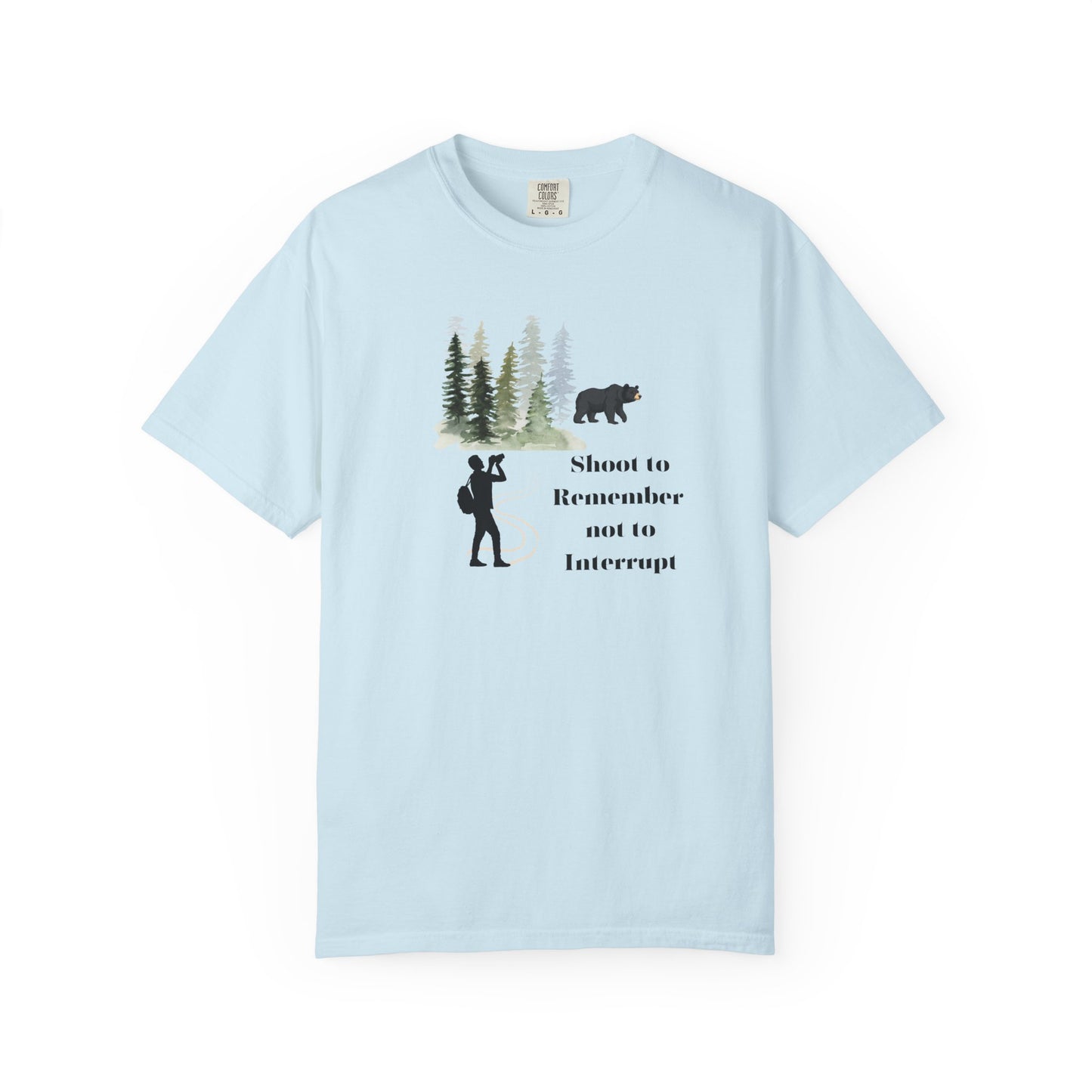Shoot to Remember Bear Unisex T-shirt Camera Pun
