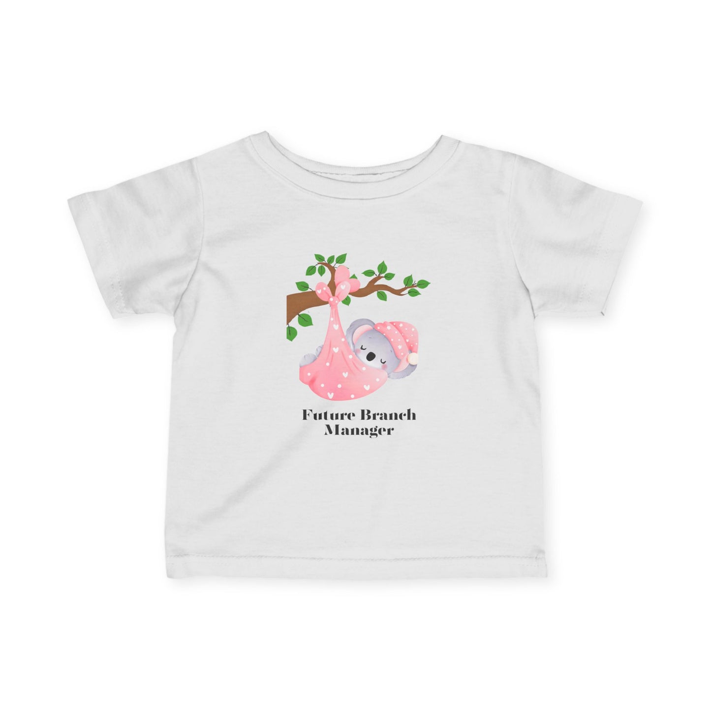 Future Branch Manager in Pink Infant Fine Jersey Tee
