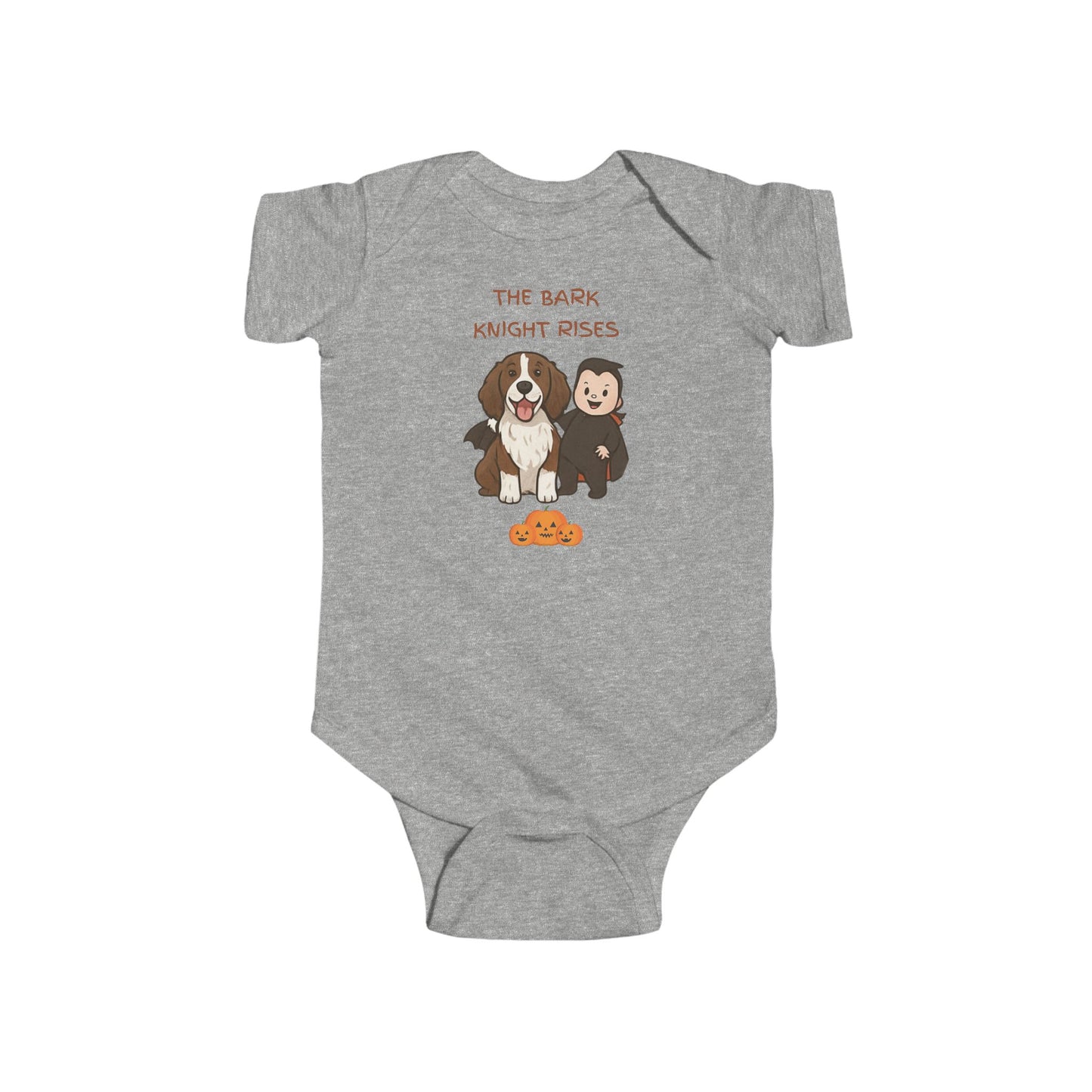 The Bark Knight Rises Baby Onesie Springer Spaniel Halloween Outfit