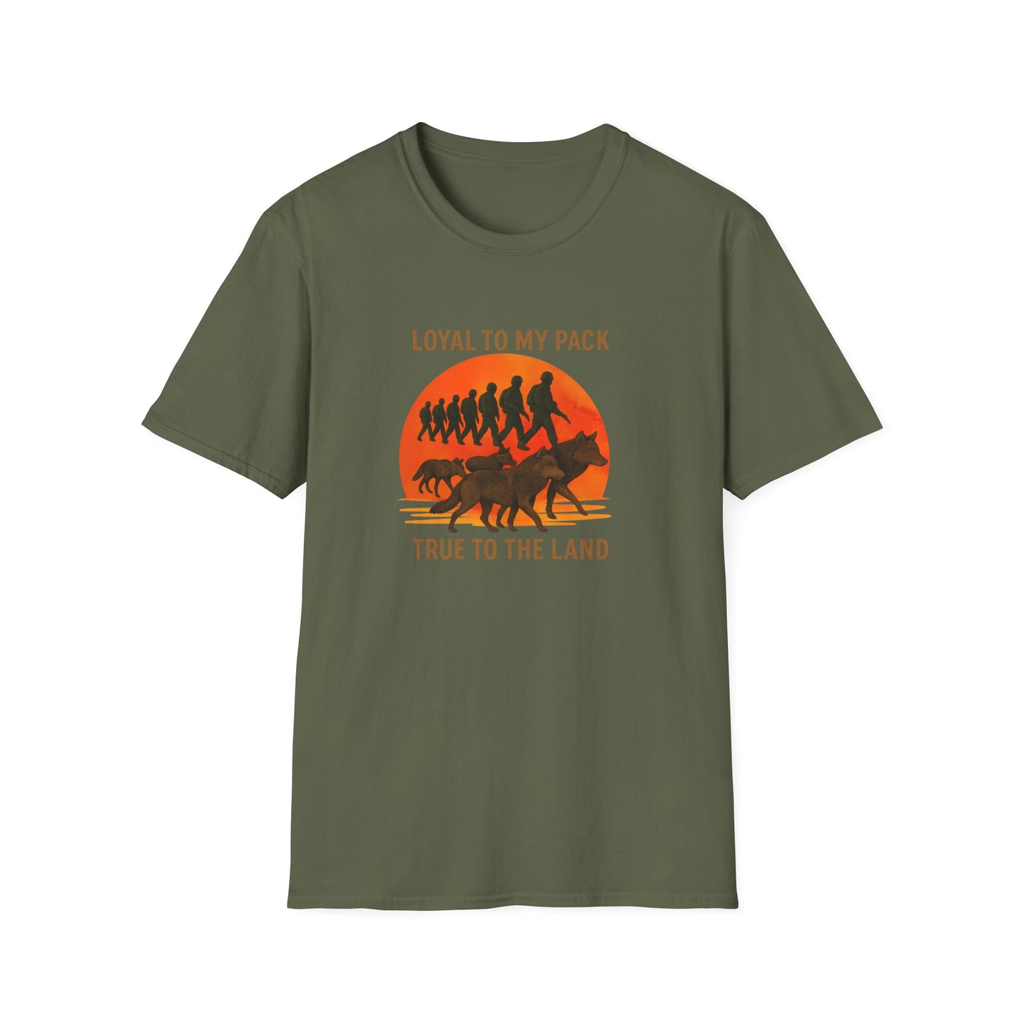 Loyal to My Pack Military-Nature T-Shirt, Unisex Tee
