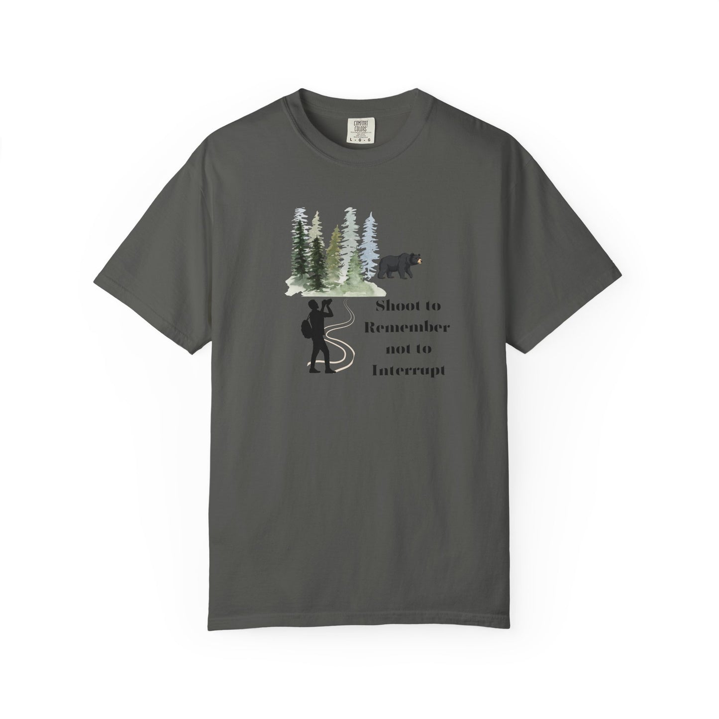 Shoot to Remember Bear Unisex T-shirt Camera Pun