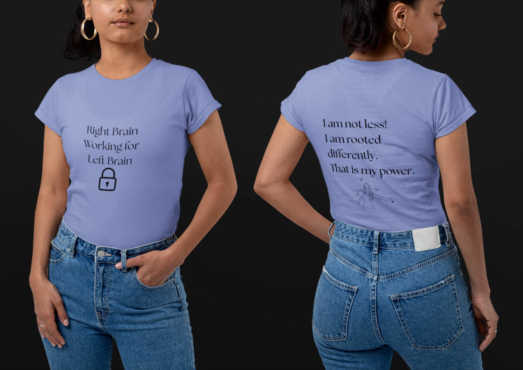 Right Brain Left Brain Clash Unisex T-Shirt