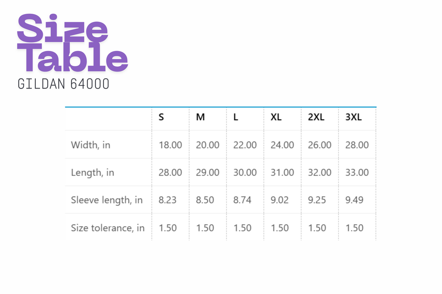 Size Table