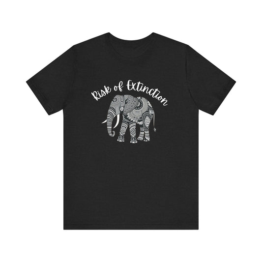 Risk of Extinction Batik Elephant Unisex T-Shirt