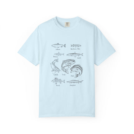 Vintage Fish Identification T-Shirt — Illustrated Species