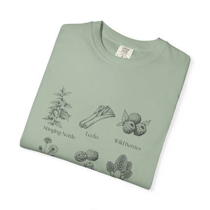 Forager By Nature T-Shirt — Vintage Botanical Foraging Guide Tee