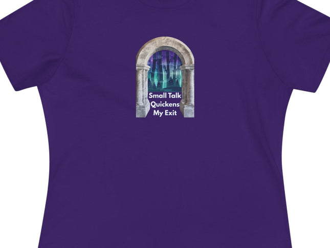 Purple t-shirt with a graphic design on a white background