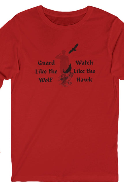 Guard Like the Wolf Watch like the Hawk Military Unisex Long Sleeve Tee
