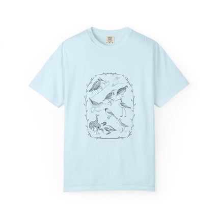 Vintage Birds Nature Tee — Nature Journal Illustration T-Shirt