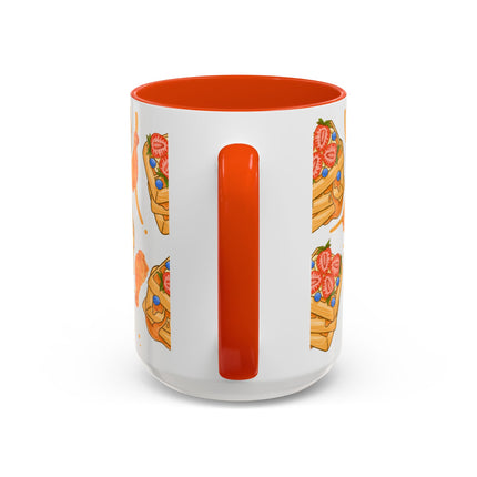 Coffee Mug- Colorful Chicken and Waffles Design Autumn Colors