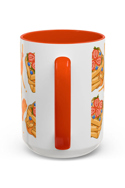 Coffee Mug- Colorful Chicken and Waffles Design Autumn Colors