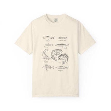 Vintage Fish Identification T-Shirt — Illustrated Species
