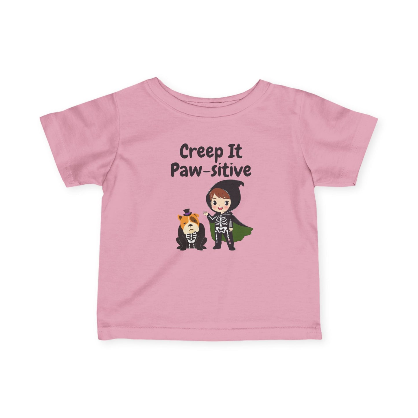 Creep It Paw-sitive Design Halloween Infant Tee