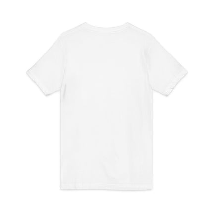 Plain white t-shirt on a light gray background