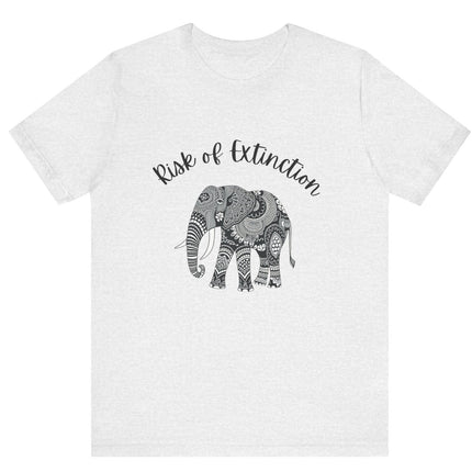 T-shirt  for Conservation or Birthday Prank Risk of Extinction Batik Elephant Unisex T-Shirt