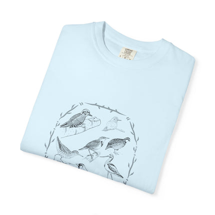 Vintage Birds Nature Tee — Nature Journal Illustration T-Shirt