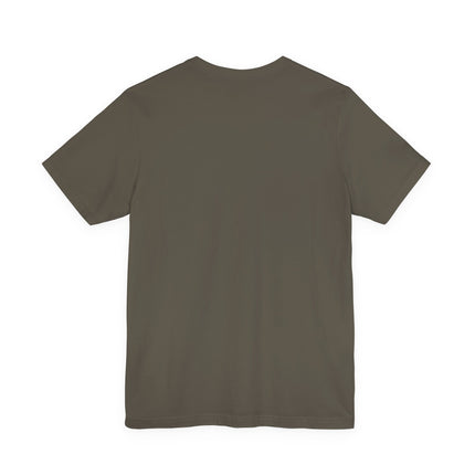 Plain heather back of t-shirt on a white background
