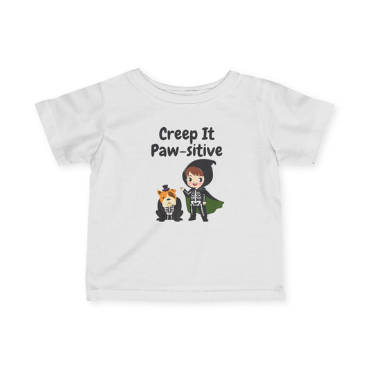 Creep It Paw-sitive Design Halloween Infant Tee