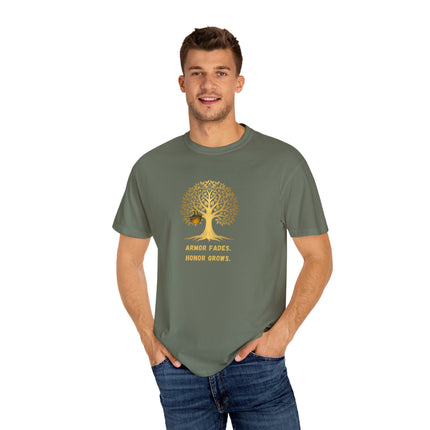 Armor Fades Honor Grows Military Nature-Inspired Unisex T-shirt