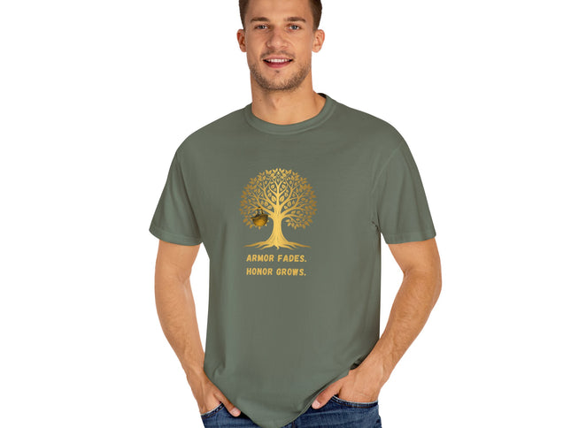 Armor Fades Honor Grows Military Nature-Inspired Unisex T-shirt