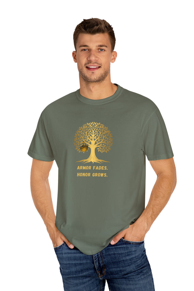 Armor Fades Honor Grows Military Nature-Inspired Unisex T-shirt