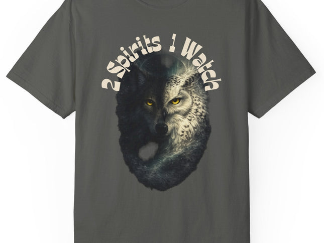 2 Spirits 1 Watch Wolf-to-Owl Unisex Graphic T-Shirt