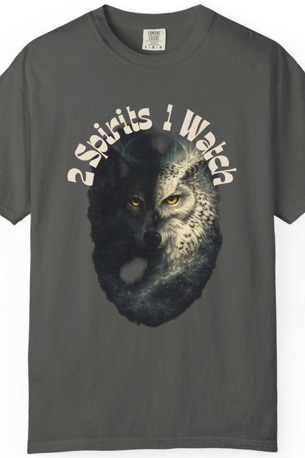 2 Spirits 1 Watch Wolf-to-Owl Unisex Graphic T-Shirt