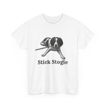 Retro 'Stick Stogie' Dog Tee Vintage Springer Spaniel Graphic T-Shirt