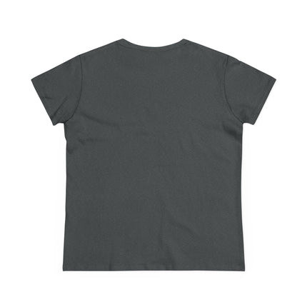 Plain back of dark gray t-shirt on a white background