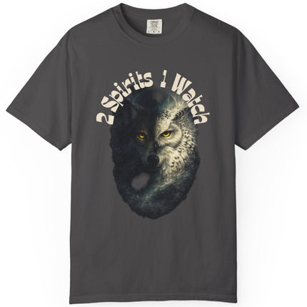 2 Spirits 1 Watch Wolf-to-Owl Unisex Graphic T-Shirt