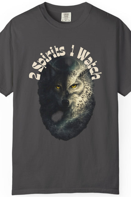 2 Spirits 1 Watch Wolf-to-Owl Unisex Graphic T-Shirt