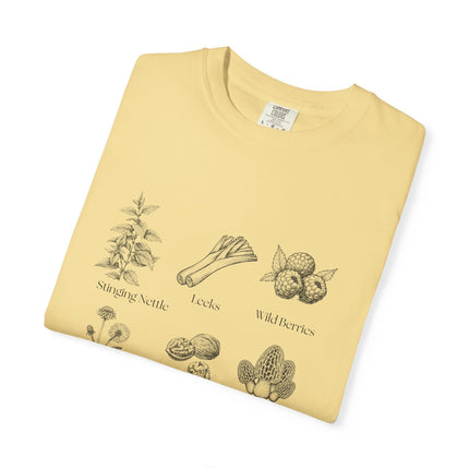 Forager By Nature T-Shirt — Vintage Botanical Foraging Guide Tee