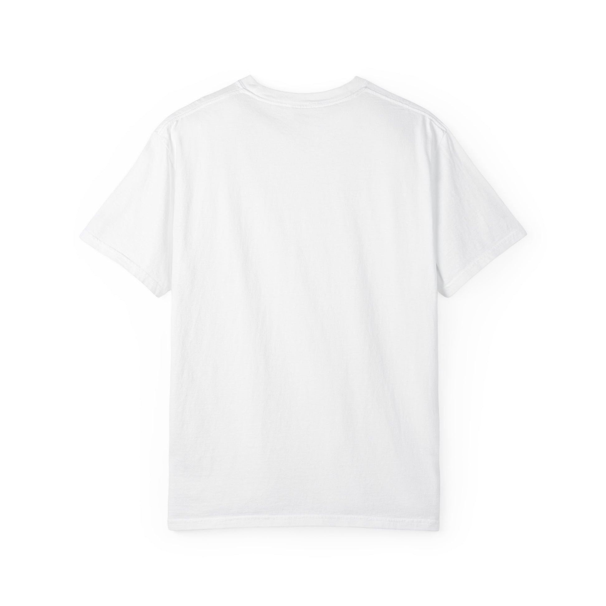 Plain back of White t-shirt on a white background