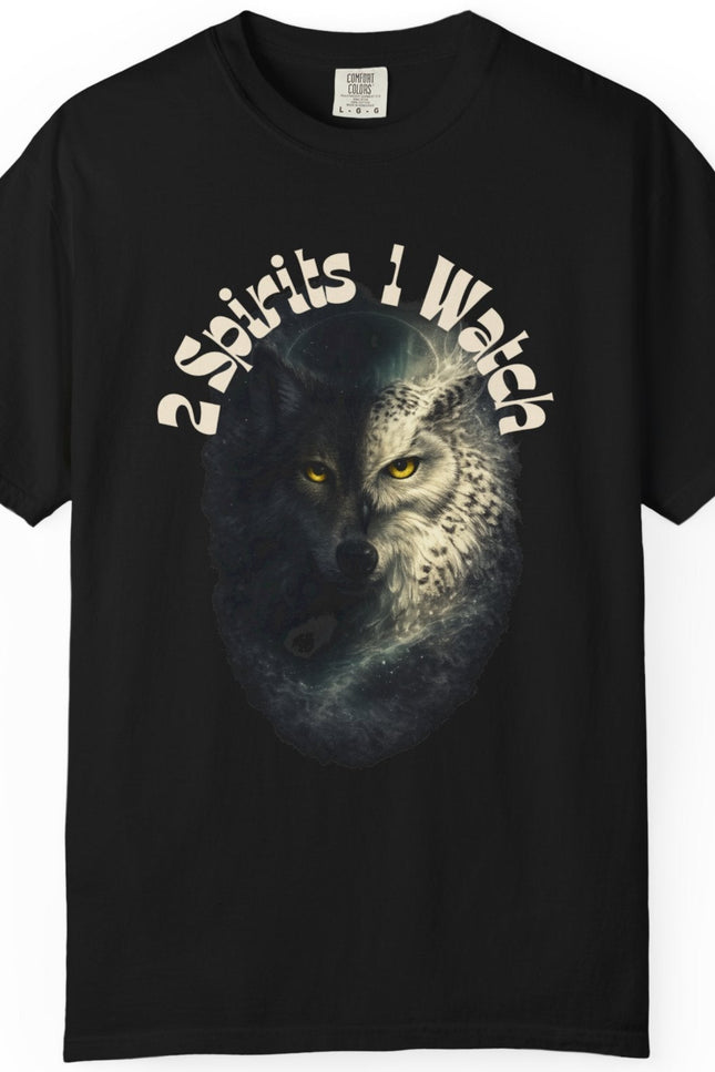 2 Spirits 1 Watch Wolf-to-Owl Unisex Graphic T-Shirt