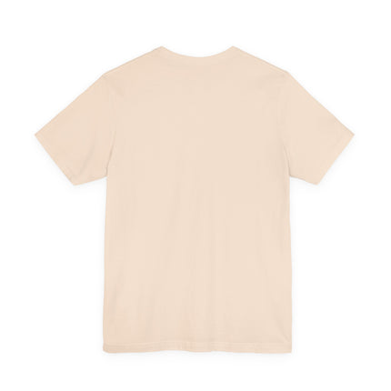 Beige t-shirt on a white background