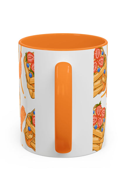 Coffee Mug- Colorful Chicken and Waffles Design Autumn Colors